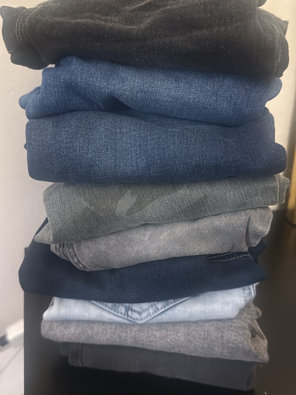 Kids Denim Jeans Stack - Assorted Blue and Gray